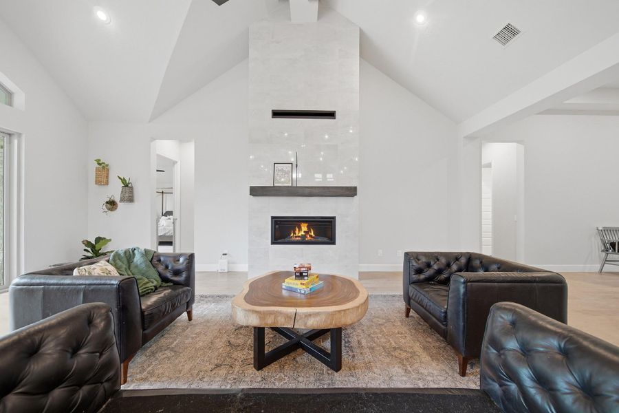 Living Area w Fireplace