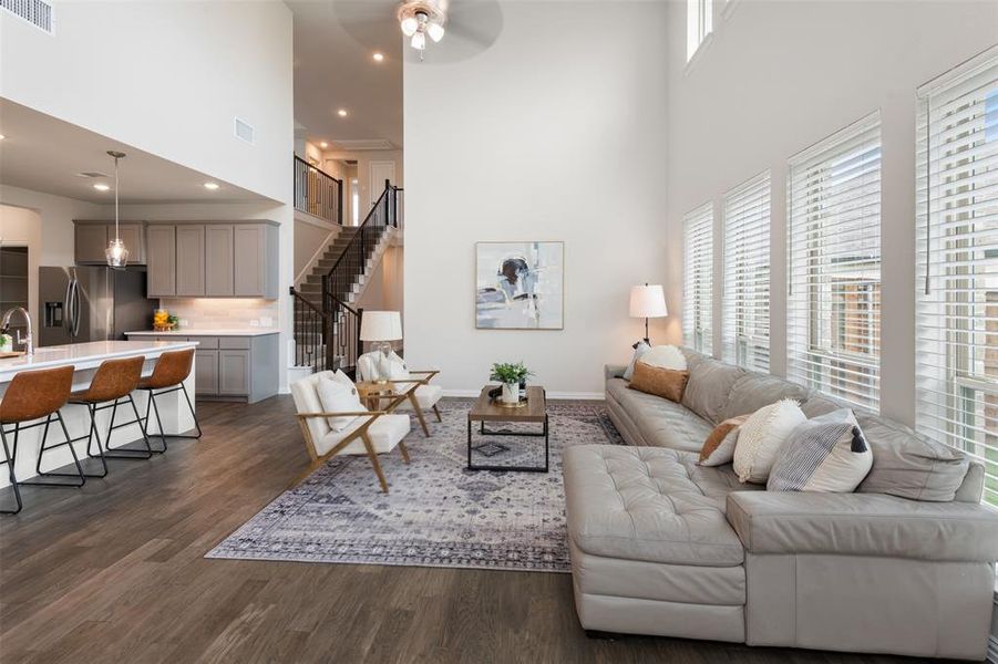 Furnished interior view inside a new home in , Oak Point (Image 28). Furnished interior view inside a new home in , Oak Point (Image 28).