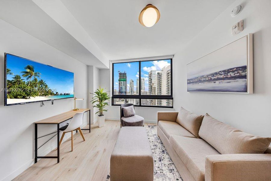 Furnished interior view inside a new home in , Miami (Image 15).