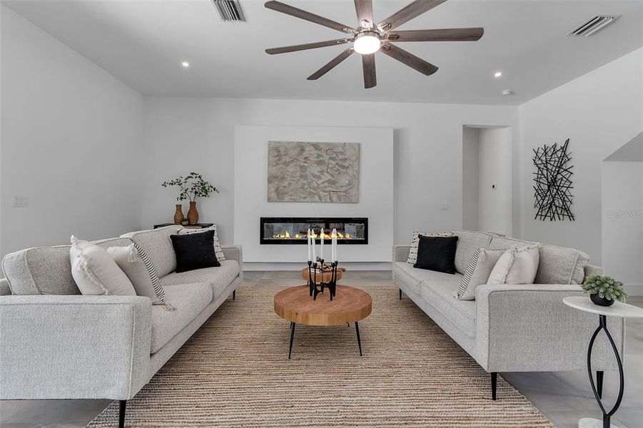 Furnished interior view inside a new home in , Sarasota (Image 9).