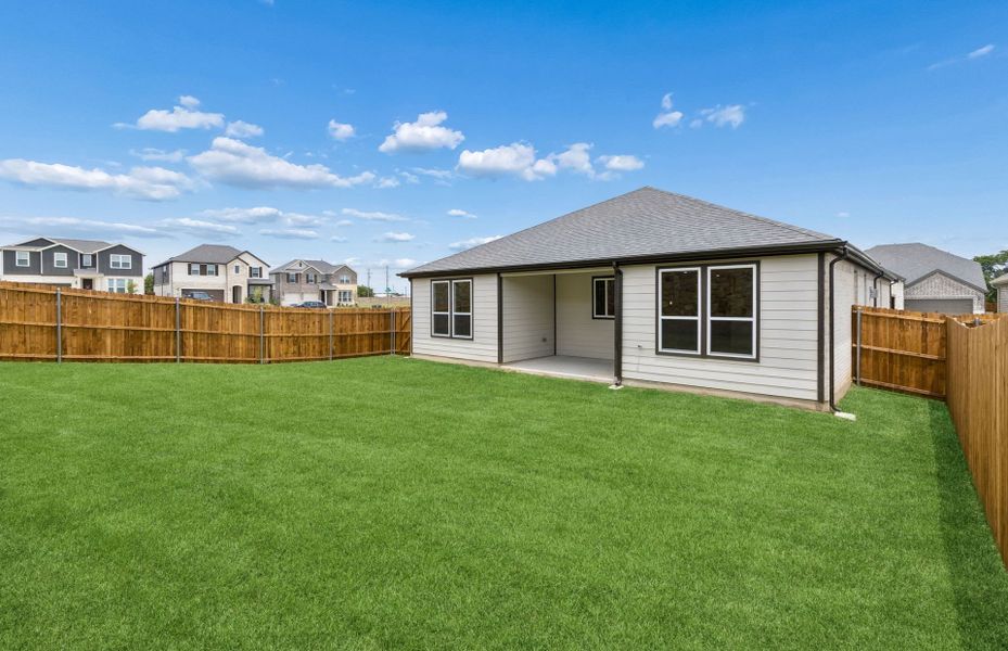 Exterior details and patio area of a home in Rosemary Fields, Godley (Image 3).