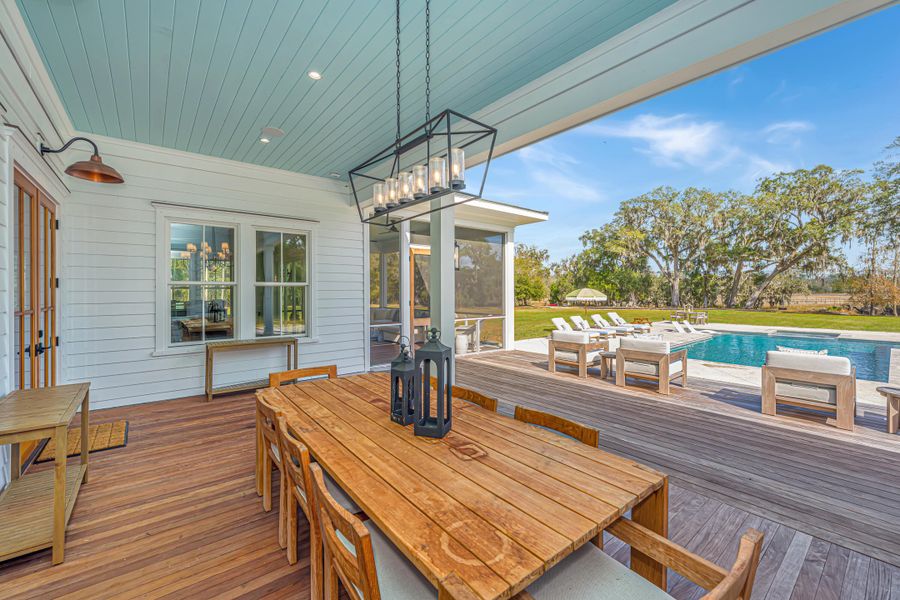 Exterior details and patio area of a home in , Johns Island (Image 24). Exterior details and patio area of a home in , Johns Island (Image 24).