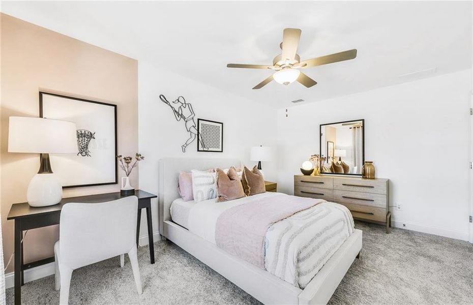 Furnished interior view inside a new home in Haverhill Estates, Dacula (Image 38).