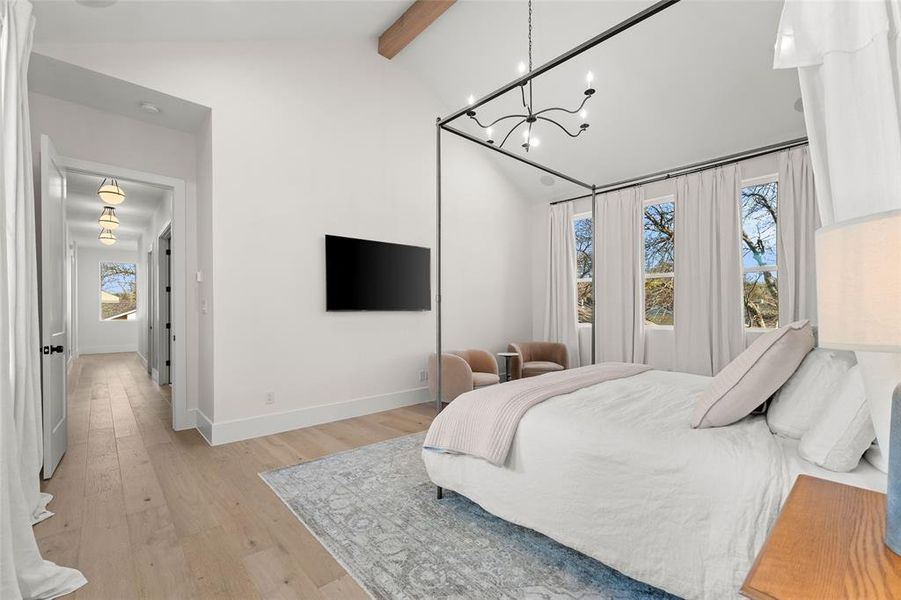 Furnished interior view inside a new home in , Dallas (Image 28).