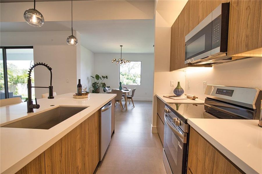 Furnished interior view inside a new home in , Venice (Image 23). Furnished interior view inside a new home in , Venice (Image 23).