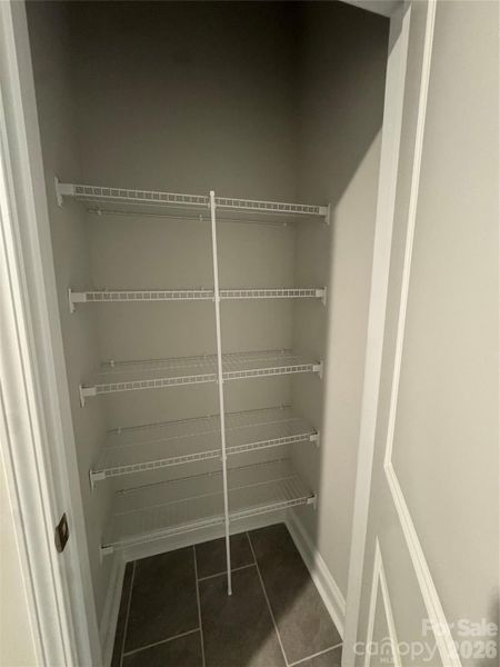 Additional closet in laundry room