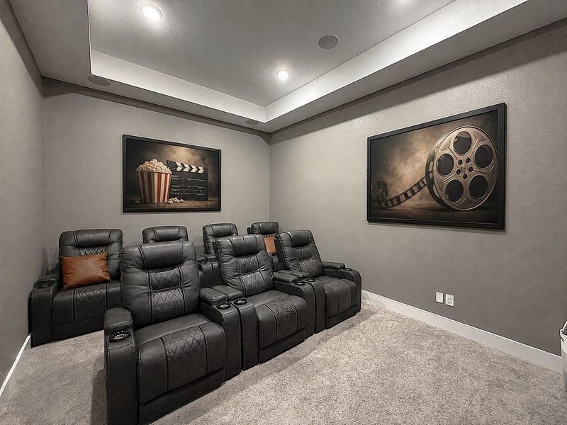 Enjoy your media room with built-in speakers. Enjoy your media room with built-in speakers.