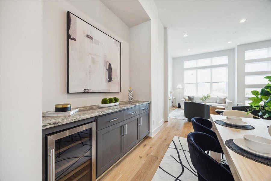 Furnished interior view inside a new home in Point East, Houston (Image 43).