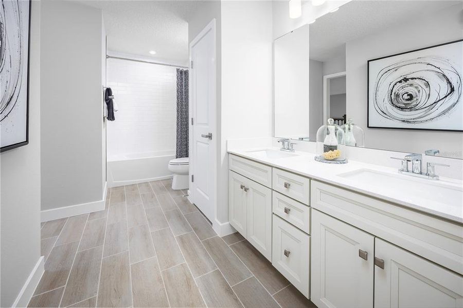 Furnished interior view inside a new home in The Palms at Venetian Bay, New Smyrna Beach (Image 9).