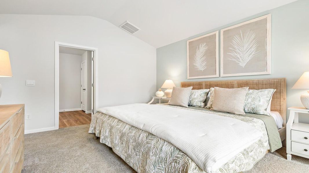 Furnished interior view inside a new home in Carolina Groves Townhomes, Moncks Corner (Image 17).