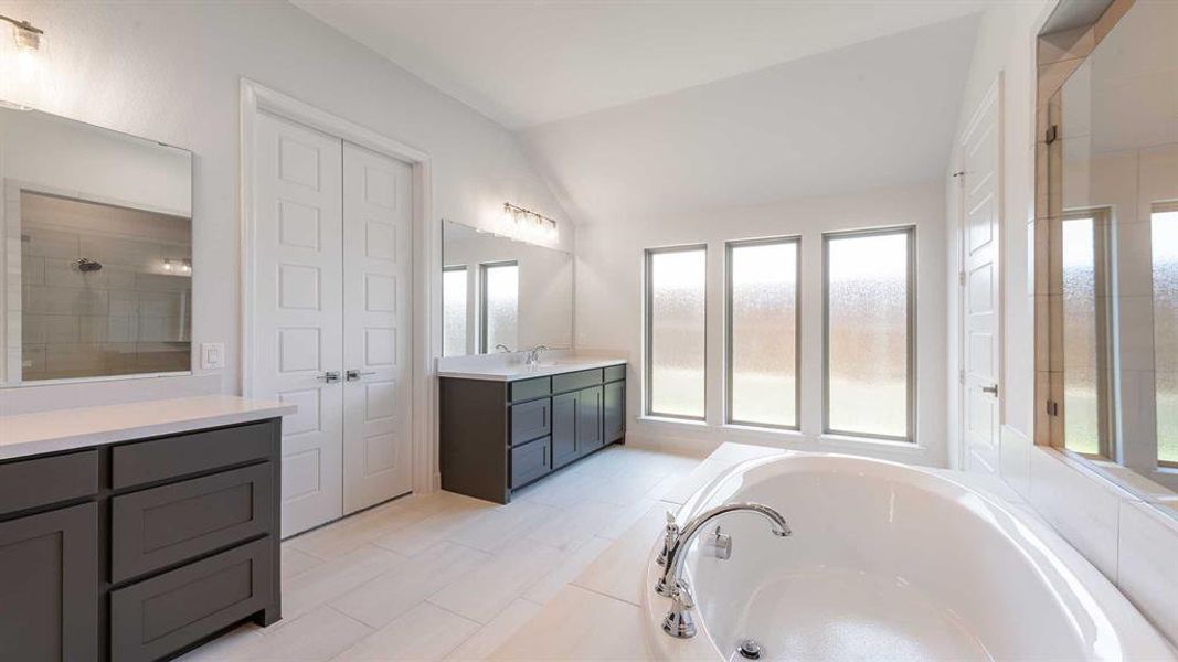 Furnished interior view inside a new home in Talon Hills 60'/70', Fort Worth (Image 9).