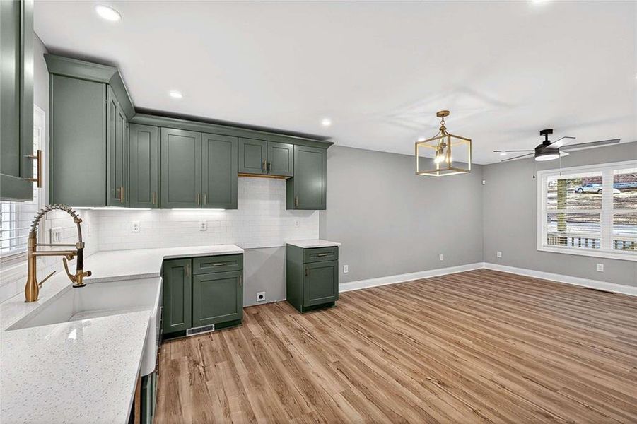 Furnished interior view inside a new home in , Atlanta (Image 9).