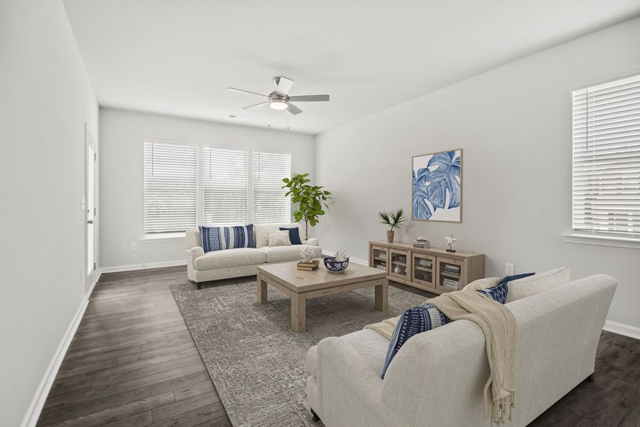 Representative furnished interior of a home built from the The Cade by Stanley Martin Homes in Crown Pointe, Simpsonville (Image 9).