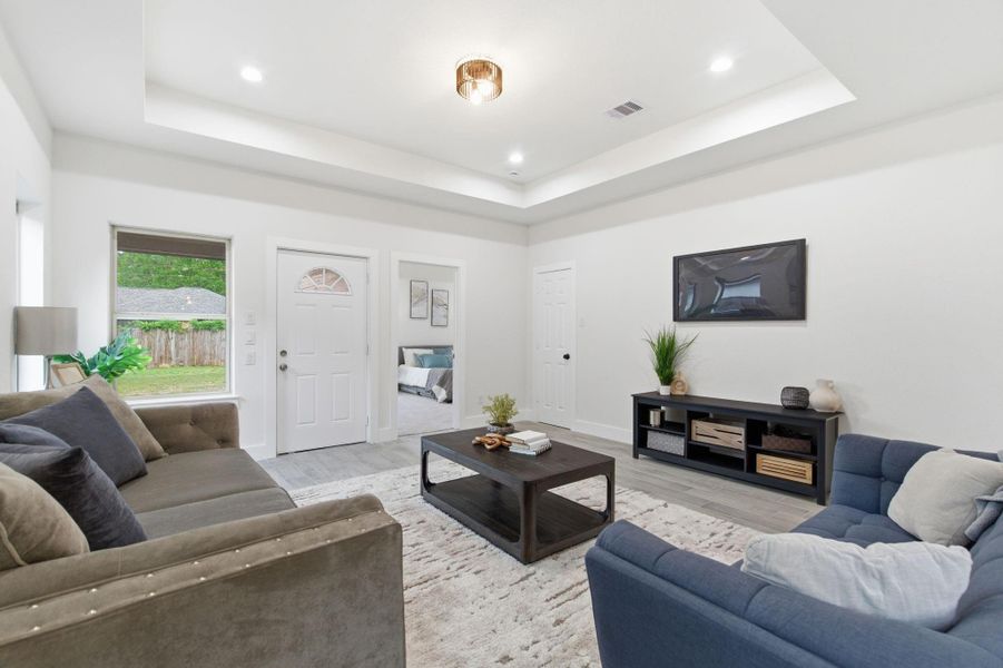 Furnished interior view inside a new home in , Cleveland (Image 15).