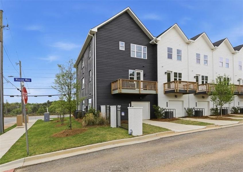 Front exterior of a new home in , Atlanta, GA, highlighting curb appeal (Image 22).