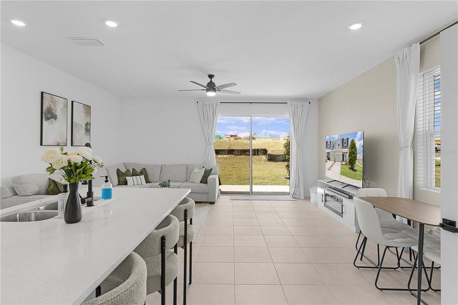 Furnished interior view inside a new home in Waterstone, Groveland (Image 40).