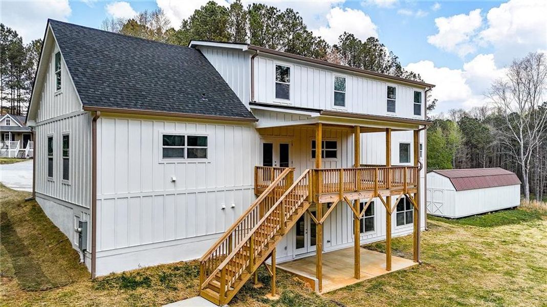 Exterior details and patio area of a home in , Rockmart (Image 29).