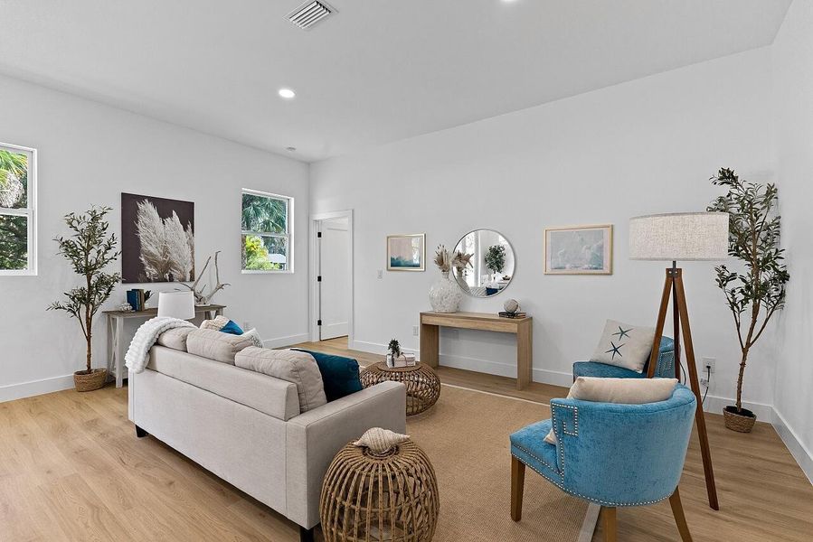 Furnished interior view inside a new home in , Vero Beach (Image 33).