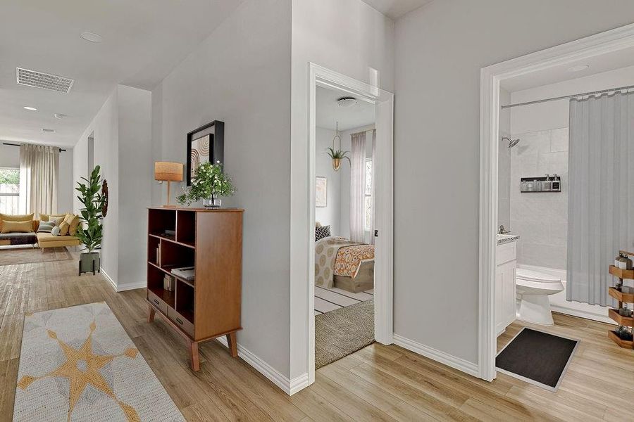 Furnished interior view inside a new home in , Fort Worth (Image 5).