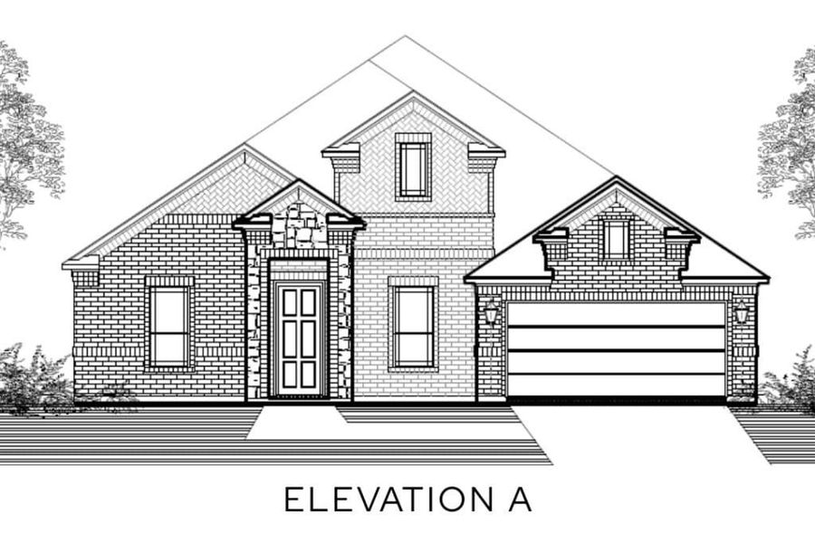 Representative rendering of the exterior for the The Vickery by Lillian Custom Homes (Image 3).