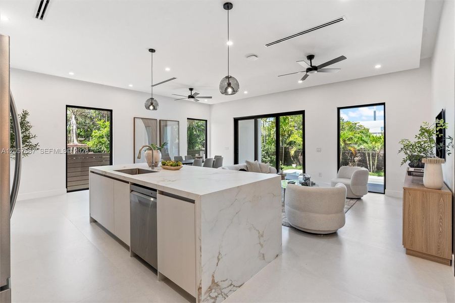 Furnished interior view inside a new home in , Fort Lauderdale (Image 10).