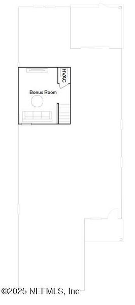 2D floor plan layout of this home in Granary Park, Green Cove Springs, FL (Image 4).