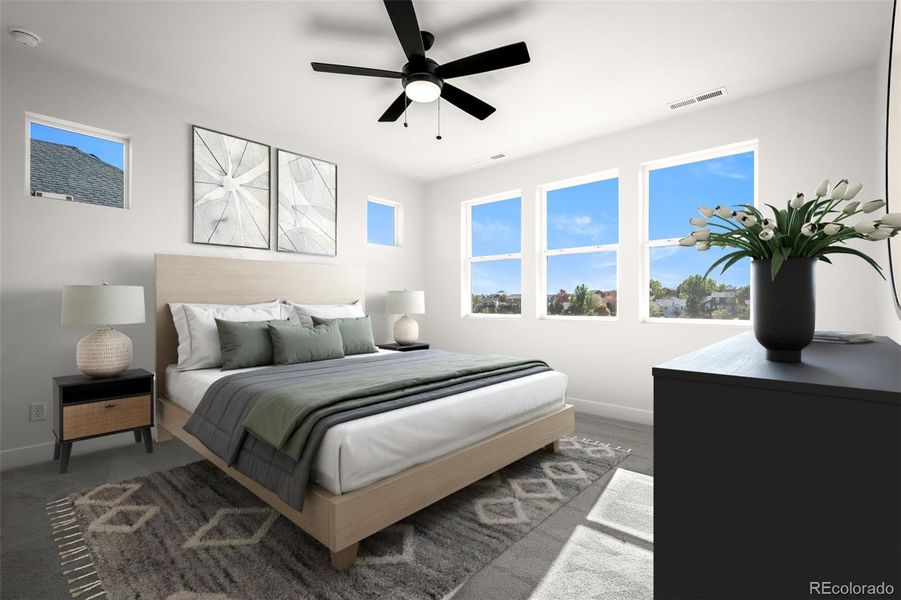Furnished interior view inside a new home in Trailside at Cottonwood Creek, Colorado Springs (Image 12).