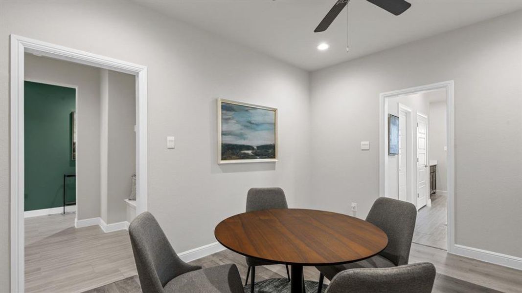 Furnished interior view inside a new home in Treeline, Justin (Image 8).