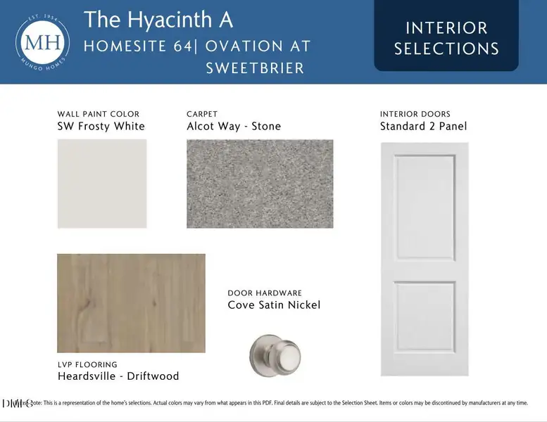 OVS 64 Interior Selections OVS 64 Interior Selections