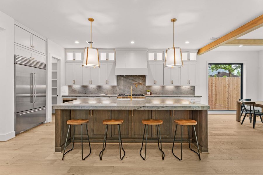 Furnished interior view inside a new home in , West University Place (Image 5).