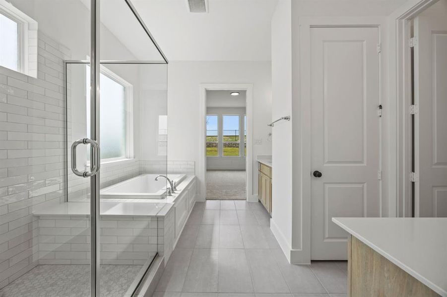 Furnished interior view inside a new home in Chatham Reserve, Providence Village (Image 6).