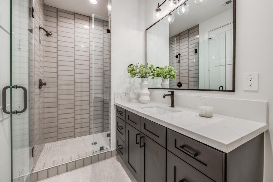 Furnished interior view inside a new home in , Houston (Image 31).