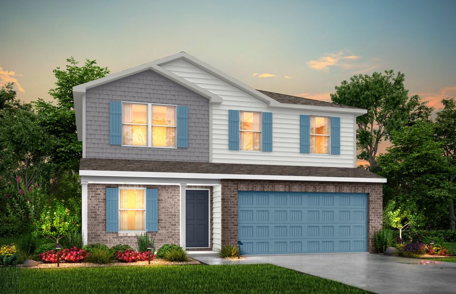 Representative exterior photo of a completed home built from the Madison by National HomeCorp in Forest Ridge, Edgefield, SC (Image 16).