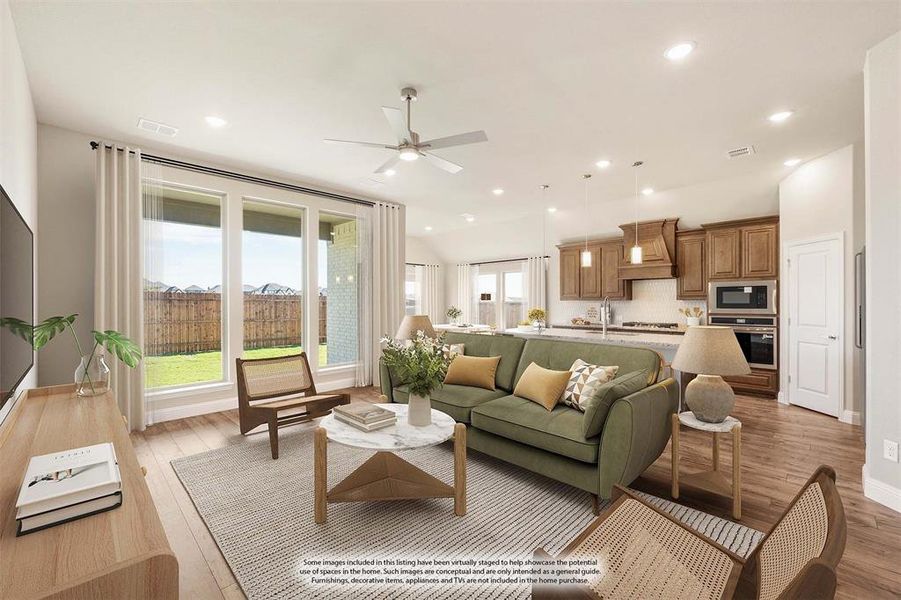 Furnished interior view inside a new home in Sunset Ridge, Alvarado (Image 12).