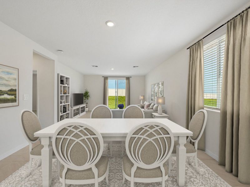 Furnished interior view inside a new home in Two Rivers - Premier Series, Zephyrhills (Image 7).