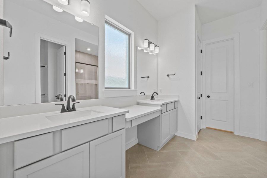 Primary Bath retreat with dual vanities Primary Bath retreat with dual vanities
