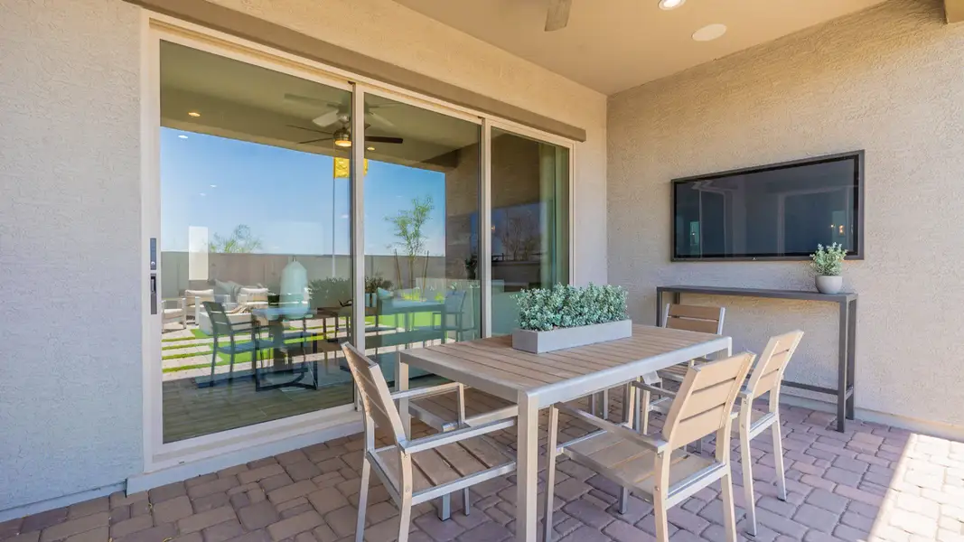 Exterior details and patio area of a home in Windrose, Waddell (Image 2). Exterior details and patio area of a home in Windrose, Waddell (Image 2).
