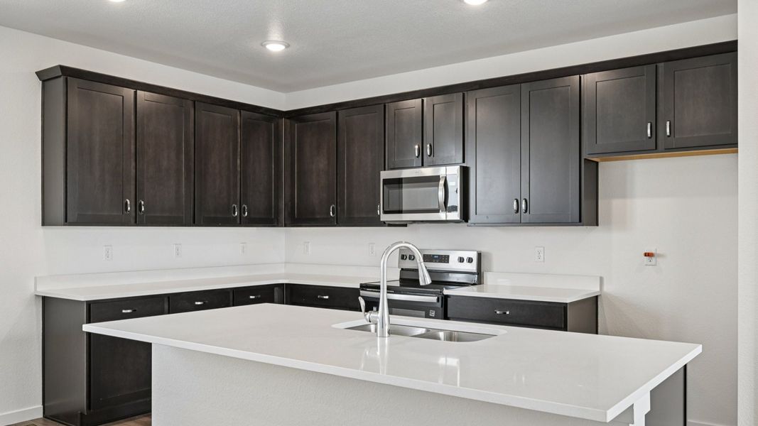 Furnished interior view inside a new home in Windler Townhomes, Aurora (Image 23). Furnished interior view inside a new home in Windler Townhomes, Aurora (Image 23).