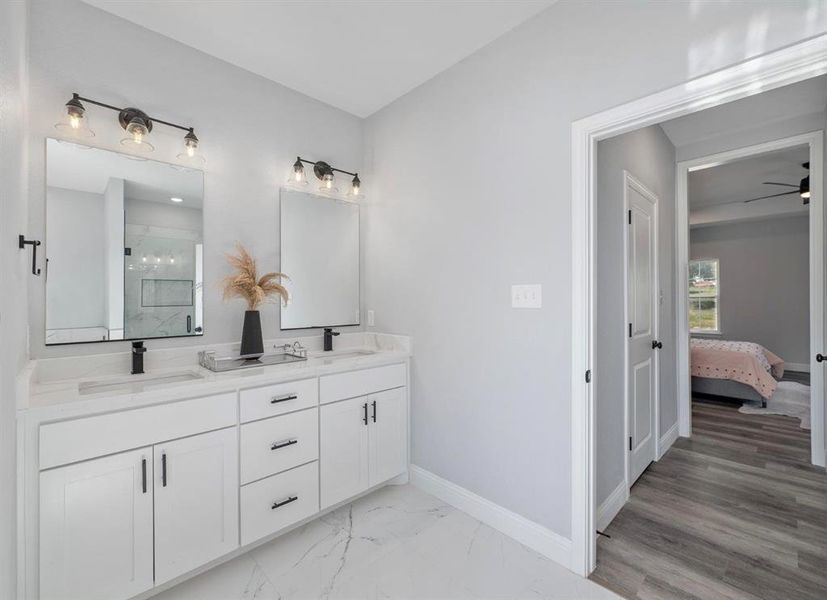 Furnished interior view inside a new home in , Azle (Image 18).