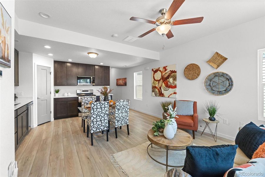Furnished interior view inside a new home in , Colorado Springs (Image 11).