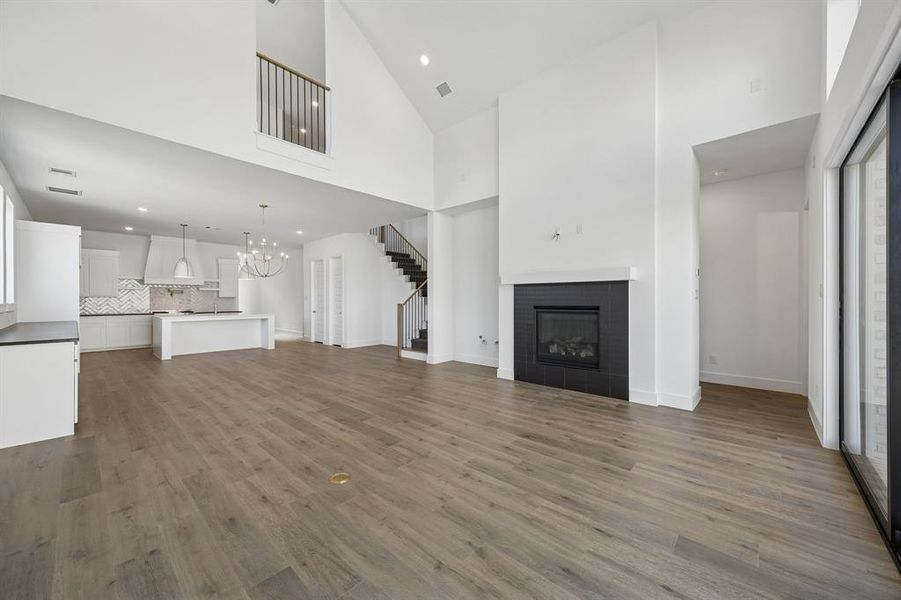 With a spacious family room open to the dining room and kitchen, our Justin plan was designed for entertaining!