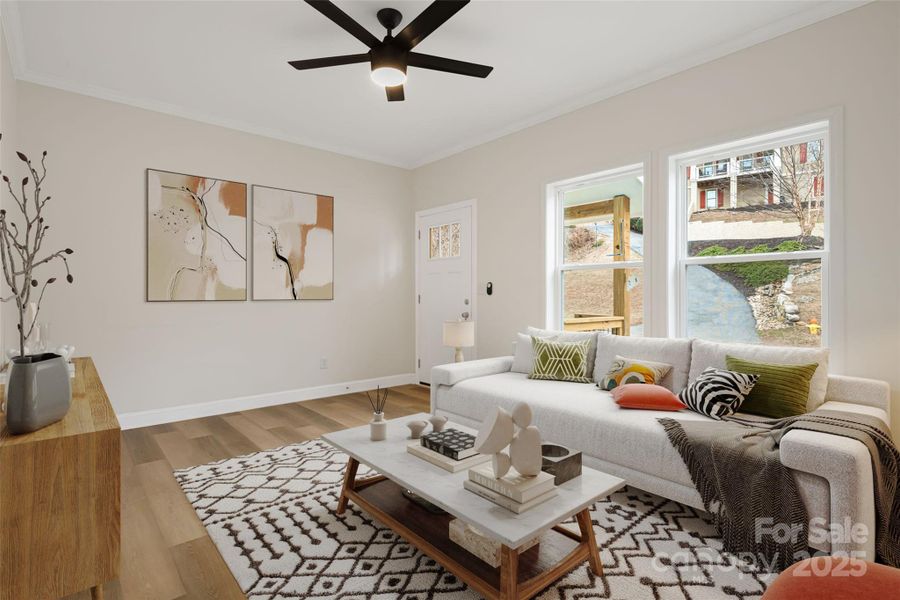 Living Room Virtually Staged