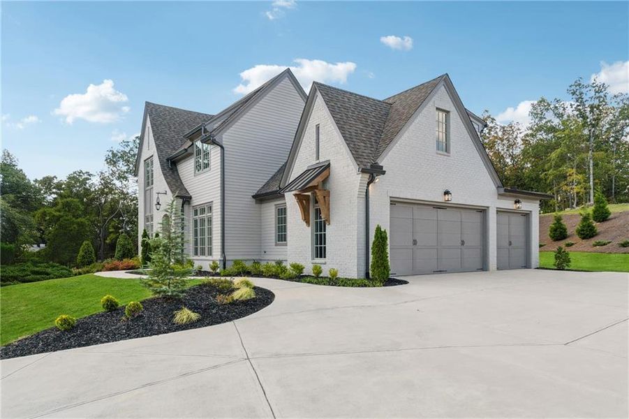 Front exterior of a new home in , Acworth, GA, highlighting curb appeal (Image 26). Front exterior of a new home in , Acworth, GA, highlighting curb appeal (Image 26).