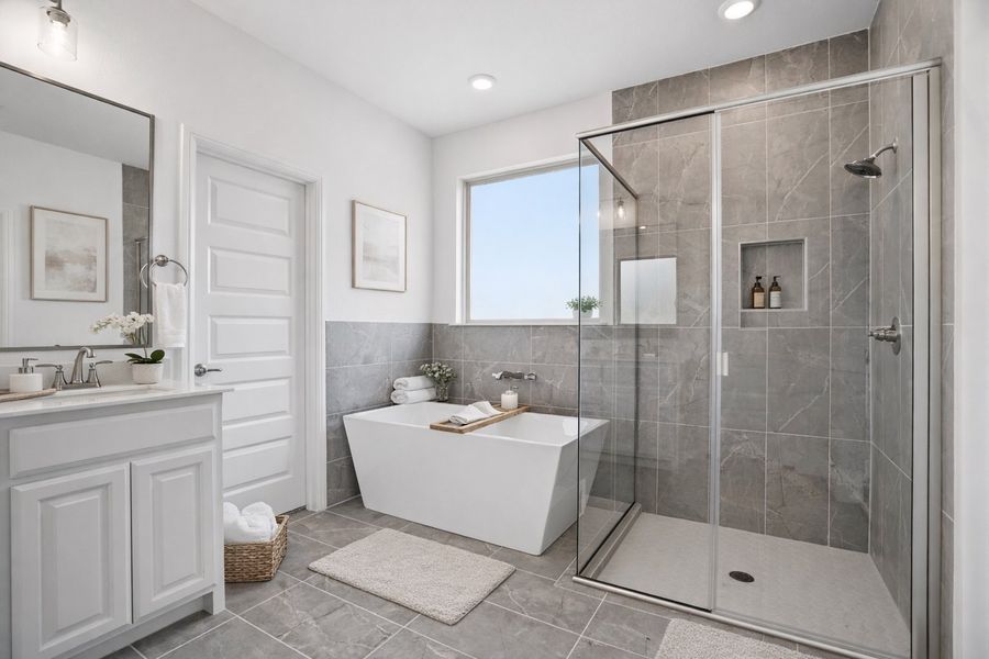 Furnished interior view inside a new home in Arbor Oaks, Boyd (Image 36).