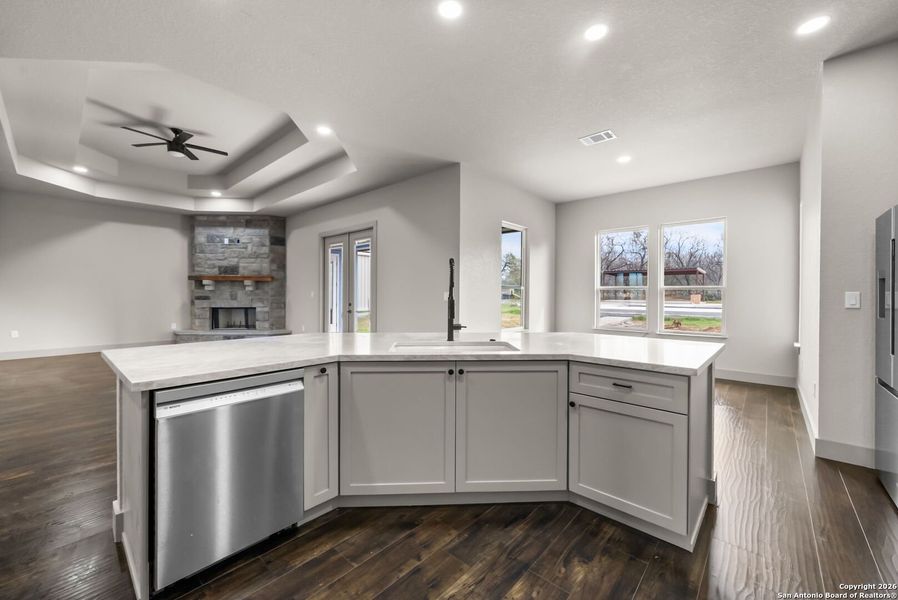 Furnished interior view inside a new home in , Adkins (Image 7).