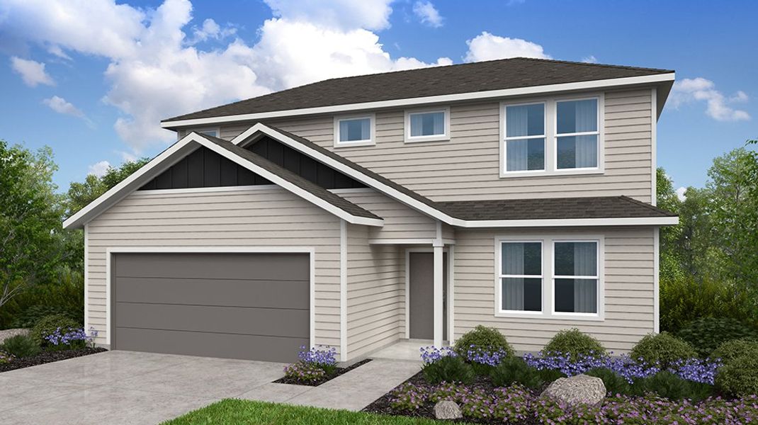 Representative exterior photo of a completed home built from the Robin by Taylor Morrison in Longview 50s, Del Valle, TX (Image 4).