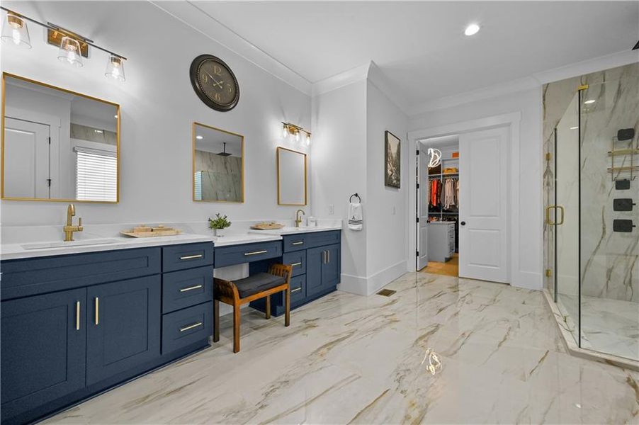 Furnished interior view inside a new home in , Buford (Image 9).