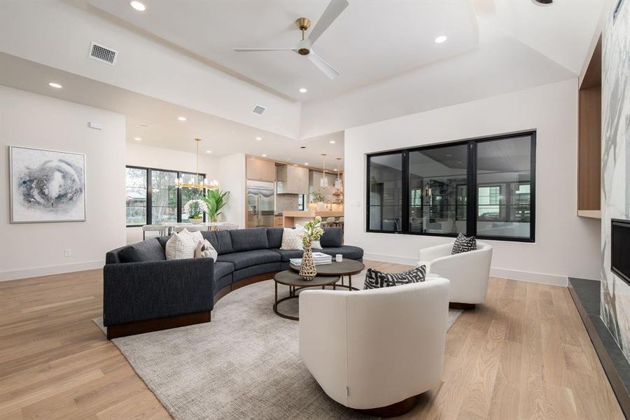 Furnished interior view inside a new home in , Dallas (Image 17). Furnished interior view inside a new home in , Dallas (Image 17).