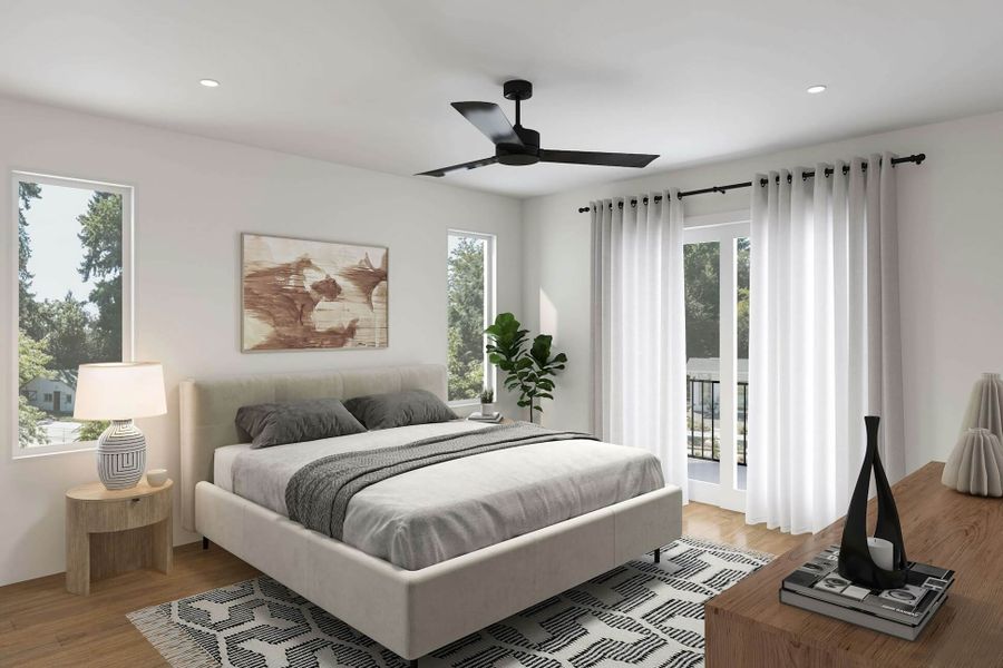 Furnished interior view inside a new home in , Denver (Image 5).