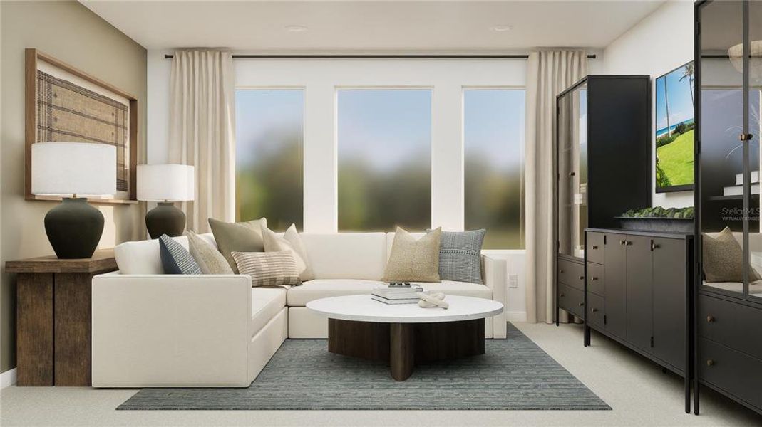 Furnished interior view inside a new home in , Davenport (Image 9).